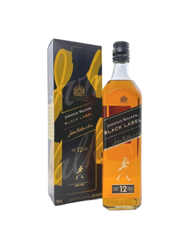 Johnnie Walker Black Label Scotch Whiskey Gift Box 700mL