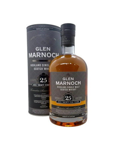 Glen Marnoch 25 Year Old Highland Single Malt Whisky 700mL