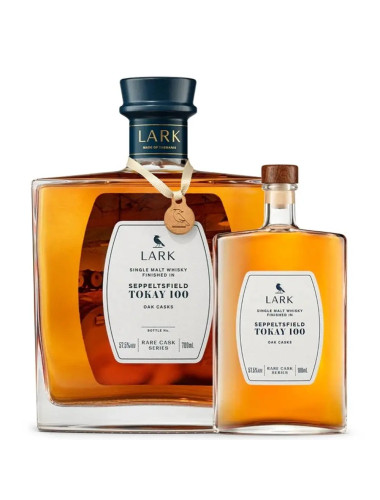 Lark Rare Cask Series Seppeltsfield Tokay 100 Single Malt Australian Whisky 700mL & 100mL