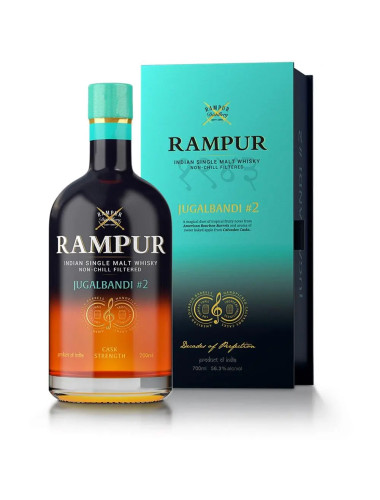 Rampur Jugalbandi #2 Cask Strength Single Malt Indian Whisky 700mL