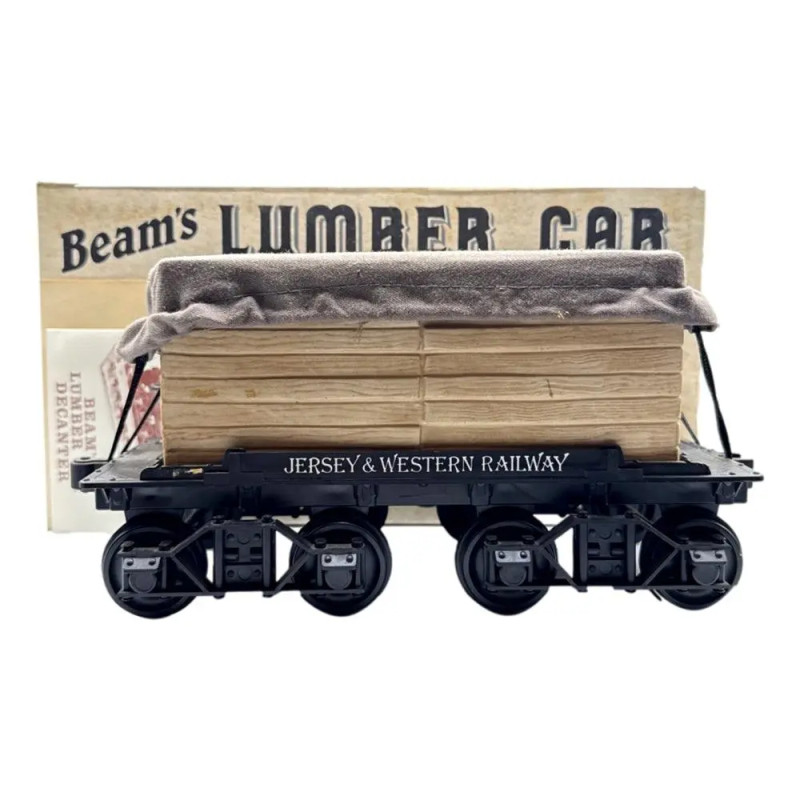 Jim Beam 100 Months Old Decanter Jersey And Western Railway Lumbar Car 750mL - Sealed With Box & Papers