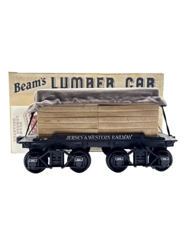 Jim Beam 100 Months Old Decanter Jersey And Western Railway Lumbar Car 750mL - Sealed With Box & Papers