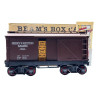 Jim Beam 100 Months Old Decanter Jersey And Western Railway Brown Box Car 750mL - Sealed With Box & Papers
