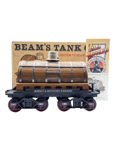 Jim Beam 100 Months Old Decanter Jersey And Western Railway Tank Car 750mL - Sealed With Box & Papers