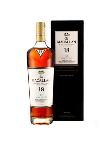 The Macallan 18 Year Old Sherry Oak 2022 Release Single Malt Scotch Whisky 700mL