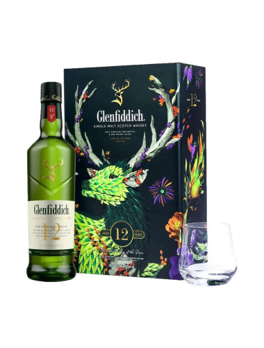 Glenfiddich 12 Year Old Single Malt Scotch Limited Edition Gift Pack 700mL