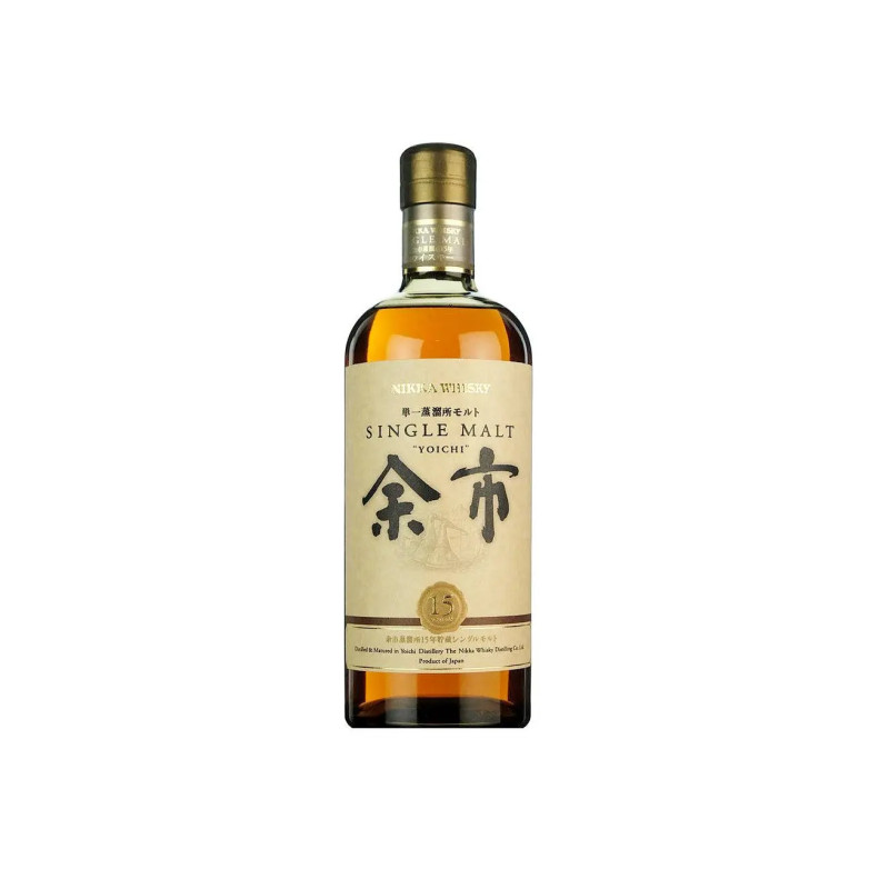 Nikka Yoichi 15 YO Single Malt Japanese Whisky 700mL