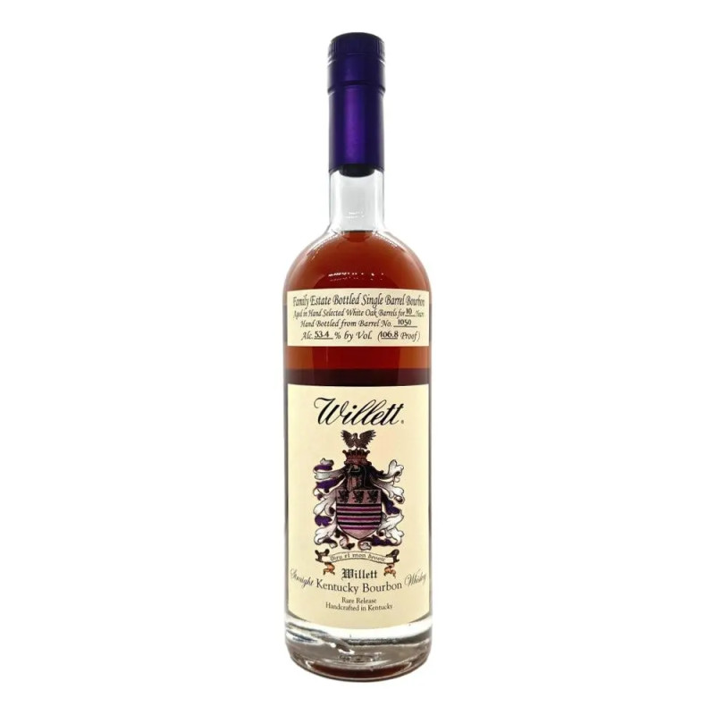 Willett Family Estate 10 Year Old Small Batch Rare Release Single Barrel Straight Kentucky Bourbon Whiskey 700mL Barrel No. 1050
