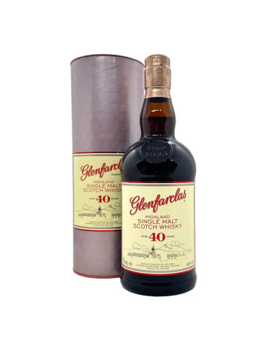 Glenfarclas 40 Year Old Single Malt Scotch Whisky 700mL Vintage Tube Packaging