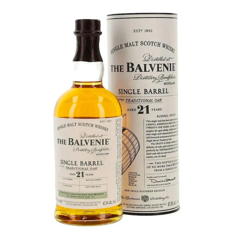 The Balvenie Single Barrel 21 YO Rare Whisky 700mL