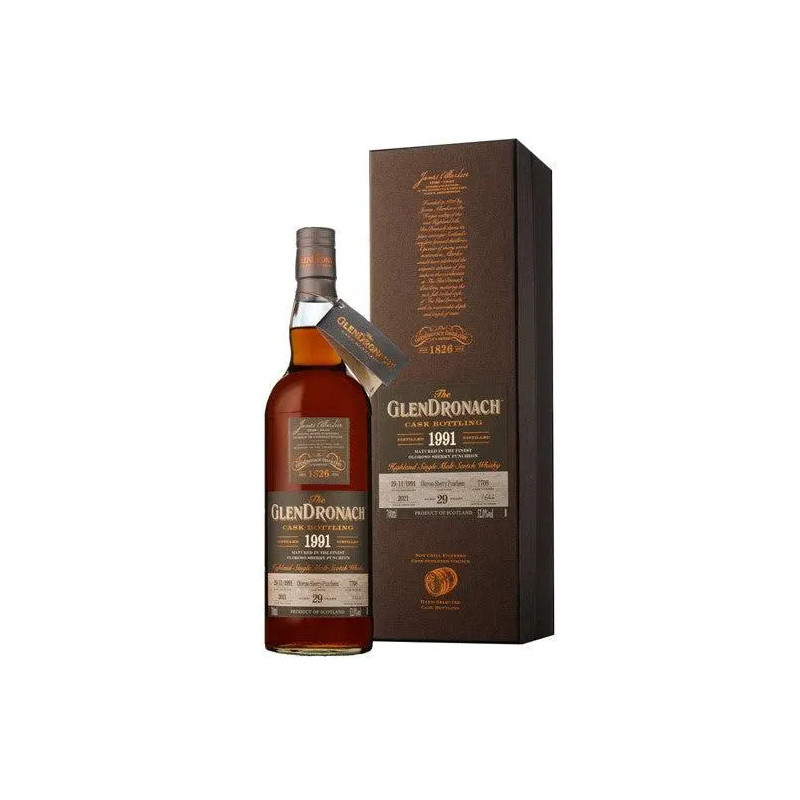 Glendronach Master Vintage 1991 Aged 29 Years Old Single Malt Scotch Whisky 700mL