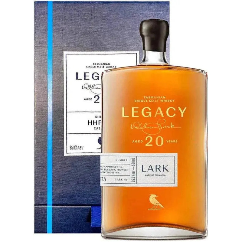 Lark Legacy 20 YO cask HHF587A Single Malt Whisky 500mL