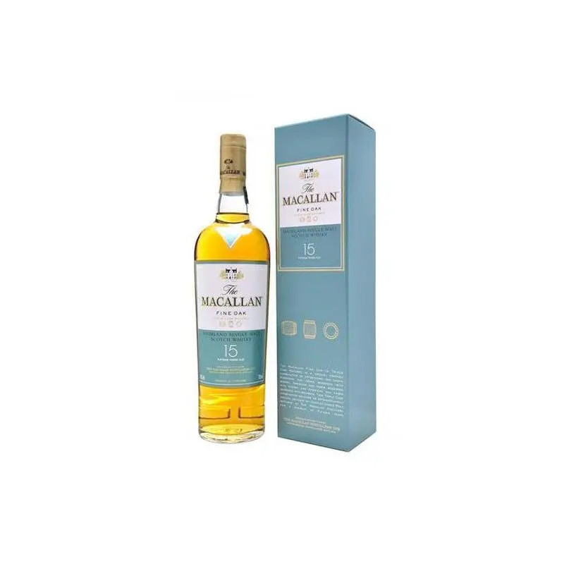 The Macallan Fine Oak 15 Year Old Single Malt Scotch Whisky Discontinued 700mL