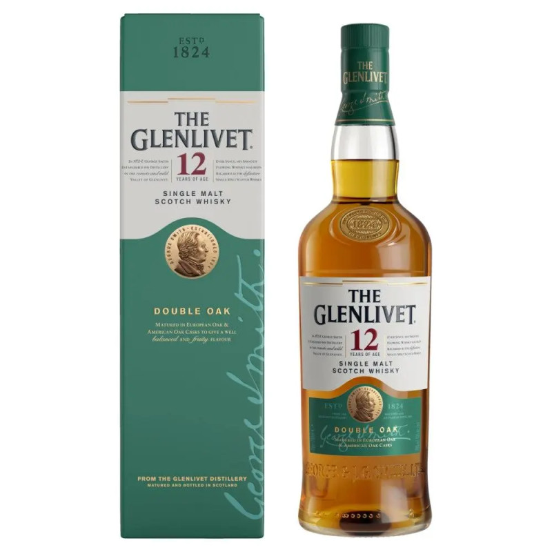 The Glenlivet 12 Year Old Single Malt Whisky 1000mL