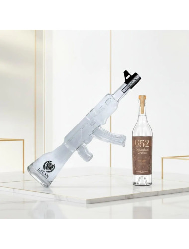 Lycan AK47 Gun Vodka 750mL + Free G52 Rich Coffee Botanical Vodka 700mL — Anniversary Special