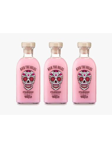 Kick The Rules Strawberry Cream with Tequila Liqueur 3X700mL