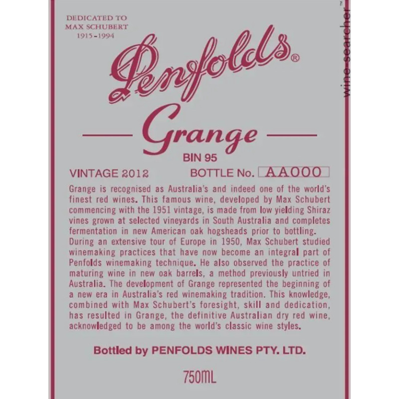 Penfolds - Grange - 2012