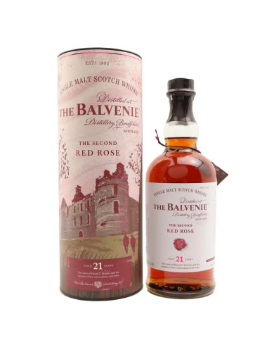 The Balvenie 21 Year Old The Second Red Rose Single Malt Whisky 700mL Rare
