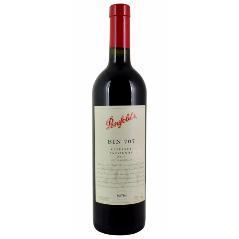 Penfolds Bin 707 Cabernet Sauvignon 2004 wooden gift box