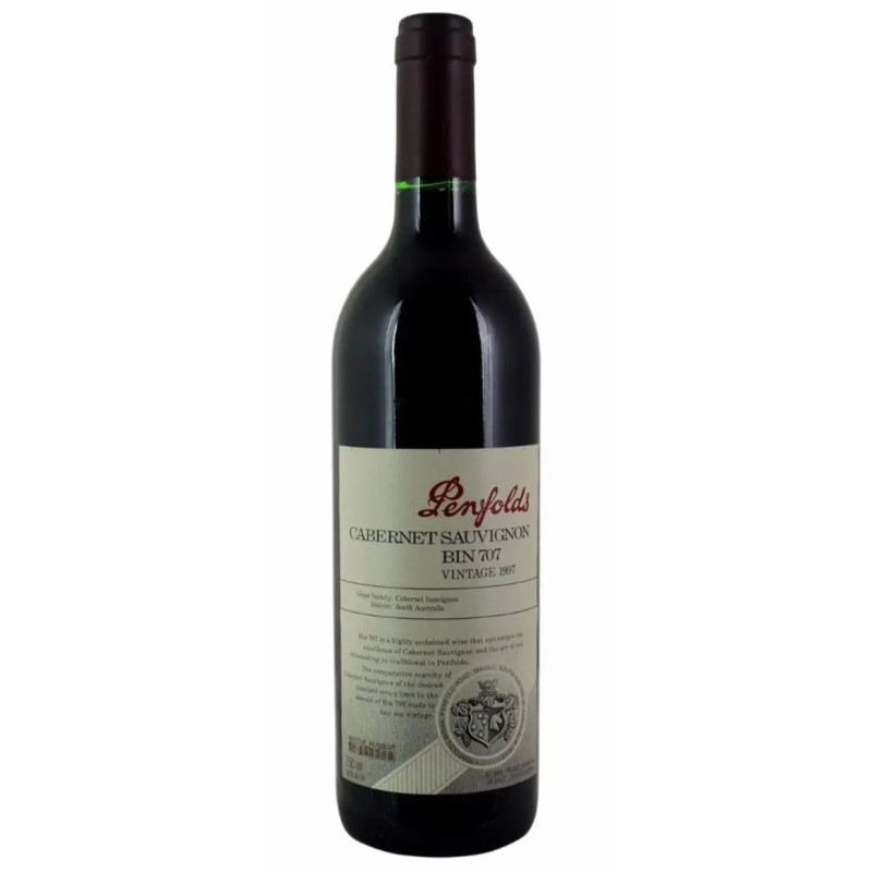 Penfolds Bin 707 Cabernet Sauvignon 1997 Magnum presentation box