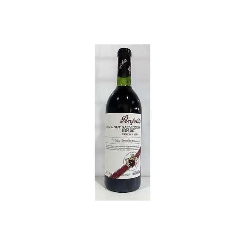 Penfolds Bin 707 Cabernet Sauvignon 1980 Magnum presentation box, limited release 500 bottles