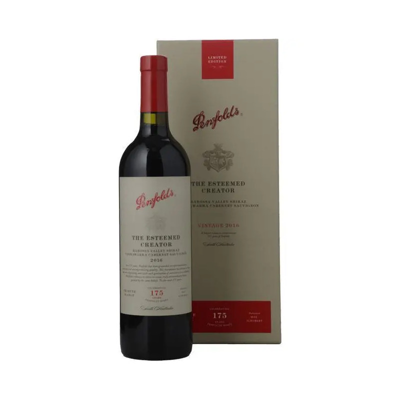 Penfolds The Esteemed Creator Shiraz - Cabernet 2016 presentation box