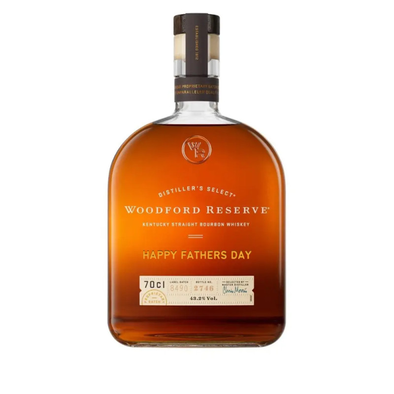 FATHERS DAY : Woodford Reserve Kentucky Bourbon - With Personalised Engraved Message for dad
