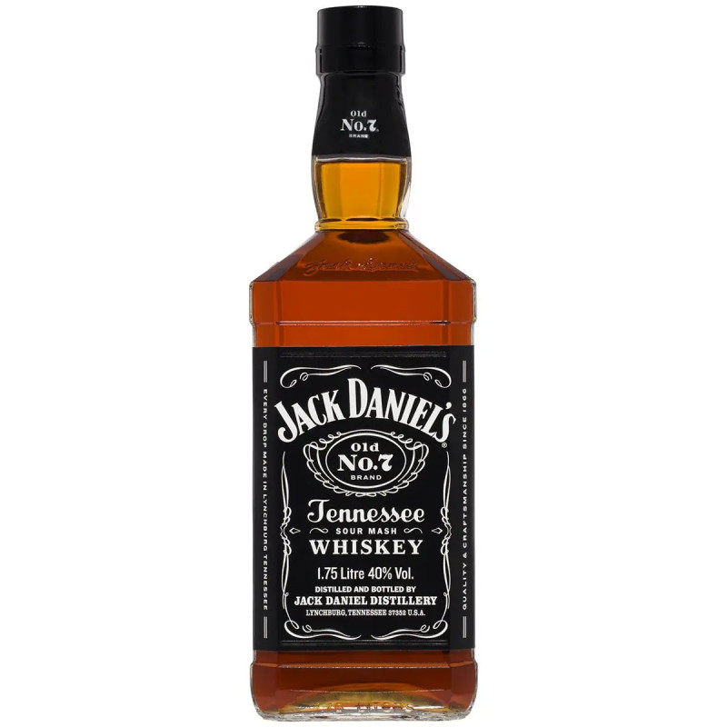 Jack Daniel's Old No. 7 Brand Tennessee Sour Mash Whiskey 1.75L