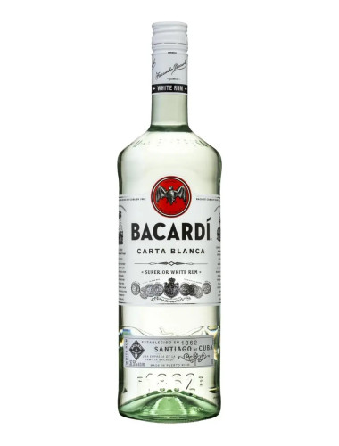 Bacardi Carta Blanca Rum (white) 1L