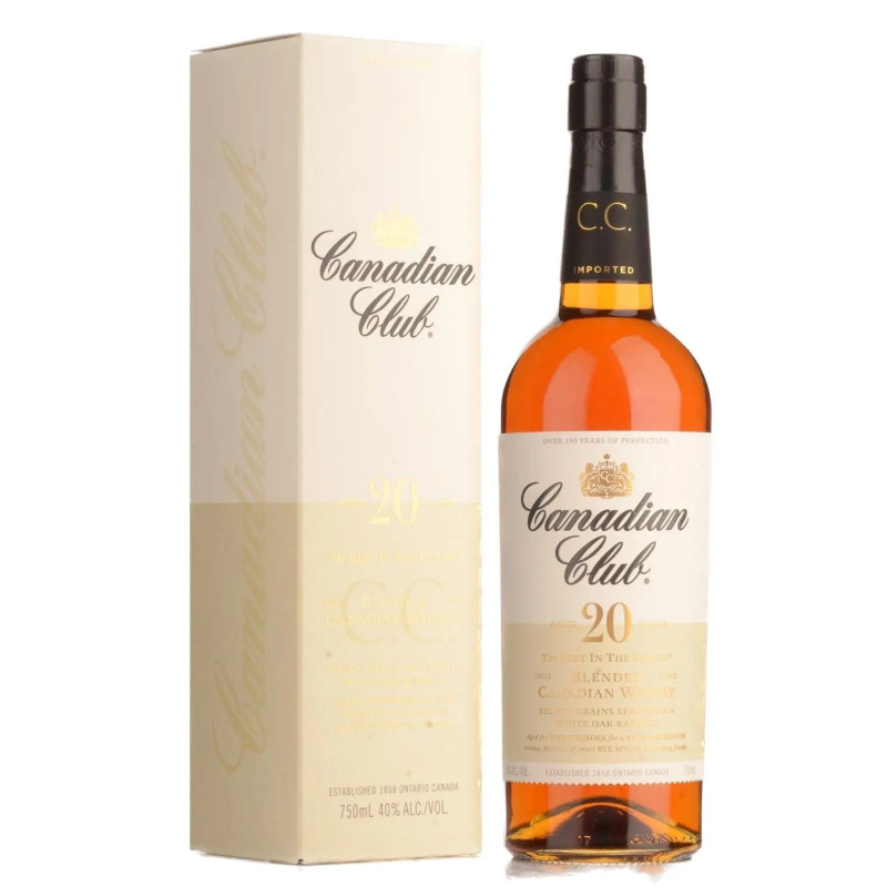 Canadian Club 20 Year Old Whiskey 750ml