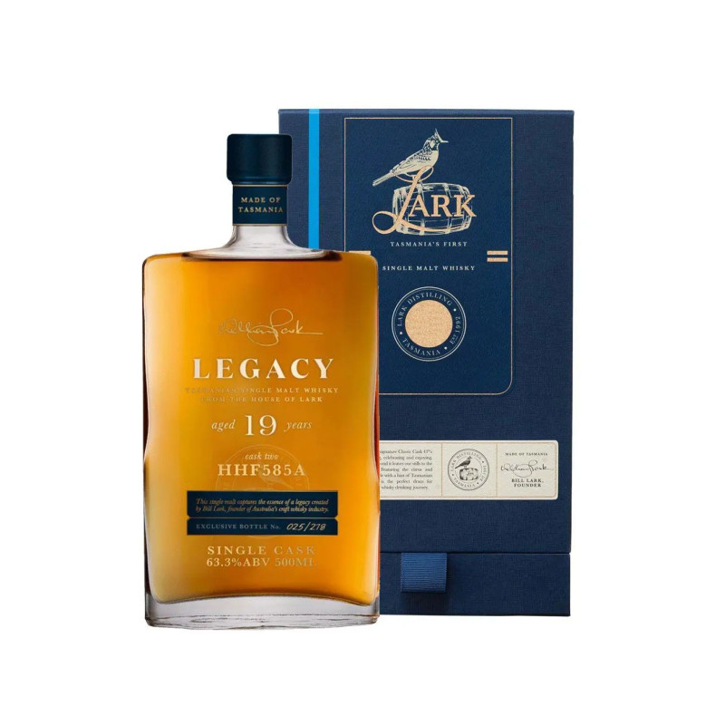 Lark Legacy Cask 2 Single Malt Whiskey 500ml