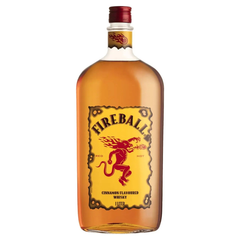 Fireball Cinnamon Flavoured Whisky 1L