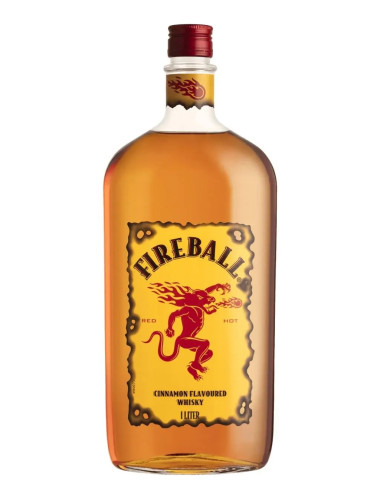 Fireball Cinnamon Flavoured Whisky 1L