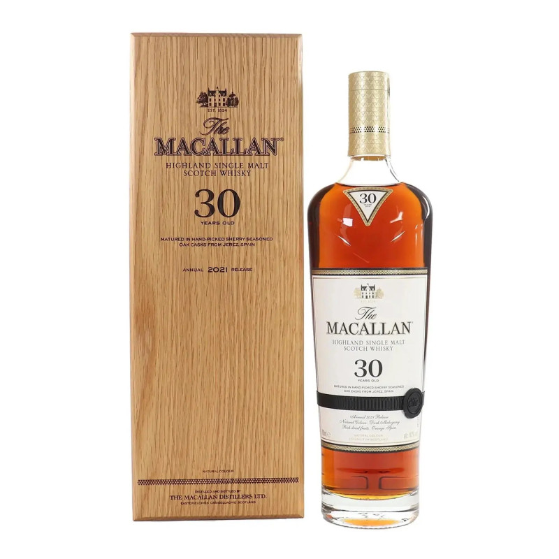 The Macallan 30YO Sherry Oak 2021 Single Malt Whisky 700ml