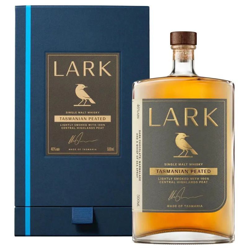 Lark Tasmanian Peated Single Malt Whiskey 500ml