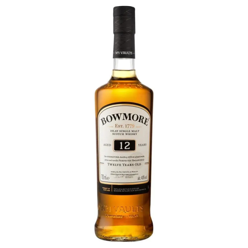 Bowmore Islay Single Malt Scotch Whisky 12 Year Old 700mL