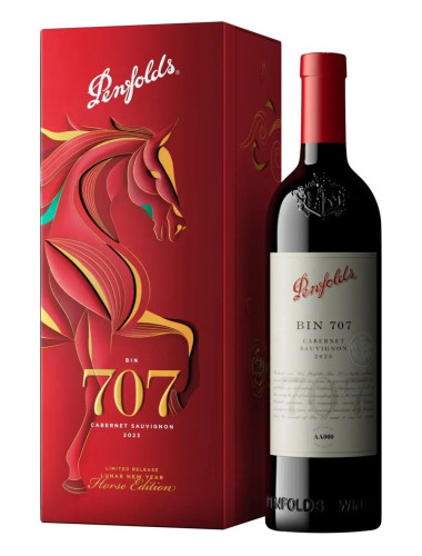 Penfolds Bin 707 Cabernet Sauvignon 2023 750mL Lunar New Year Gift Box