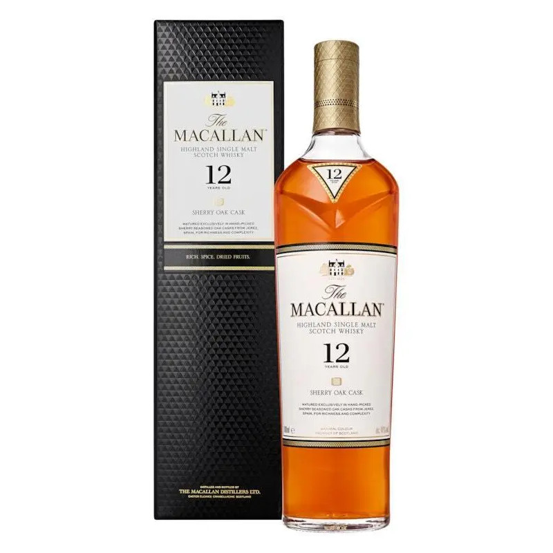 The Macallan 12 Year Old Sherry Cask Single Malt Scotch Whisky 700ml