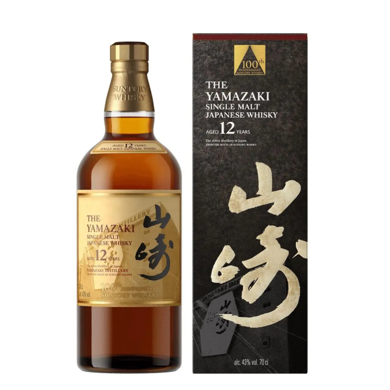Yamazaki 12 years Old Single Malt Japanese Whiskey 100th Anniversary Edition 700ml
