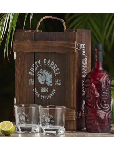 Rusty Barrel Rum Gift pack Gt 700ml
