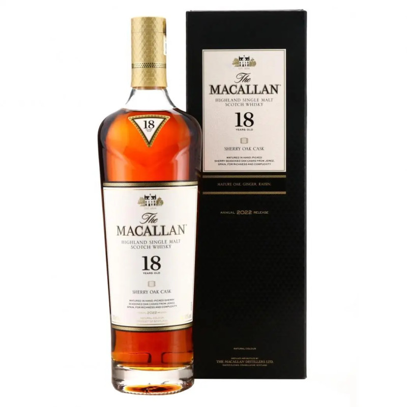 Macallan 18yo Sherry Oak Cask 700ml 2022 edition