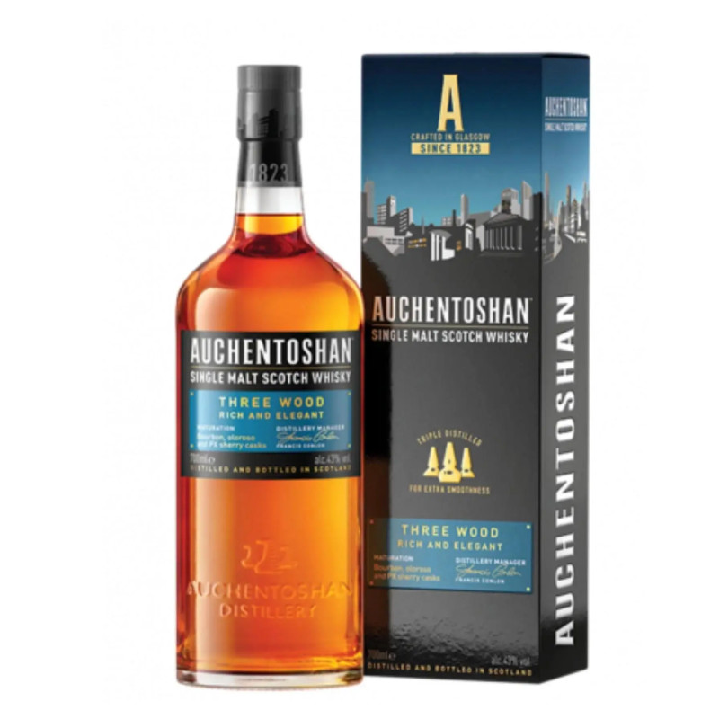 Auchentoshan 3 Wood Single Malt Scotch 700ml