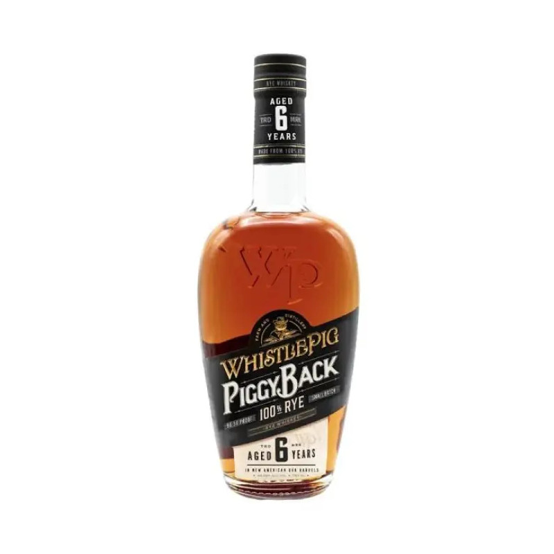 Whistle Pig PiggyBack 6 Year Old 100% Rye Whiskey 700ml