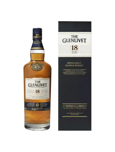 The Glenlivet 18 Year Old Scotch Whisky 700mL Bottle