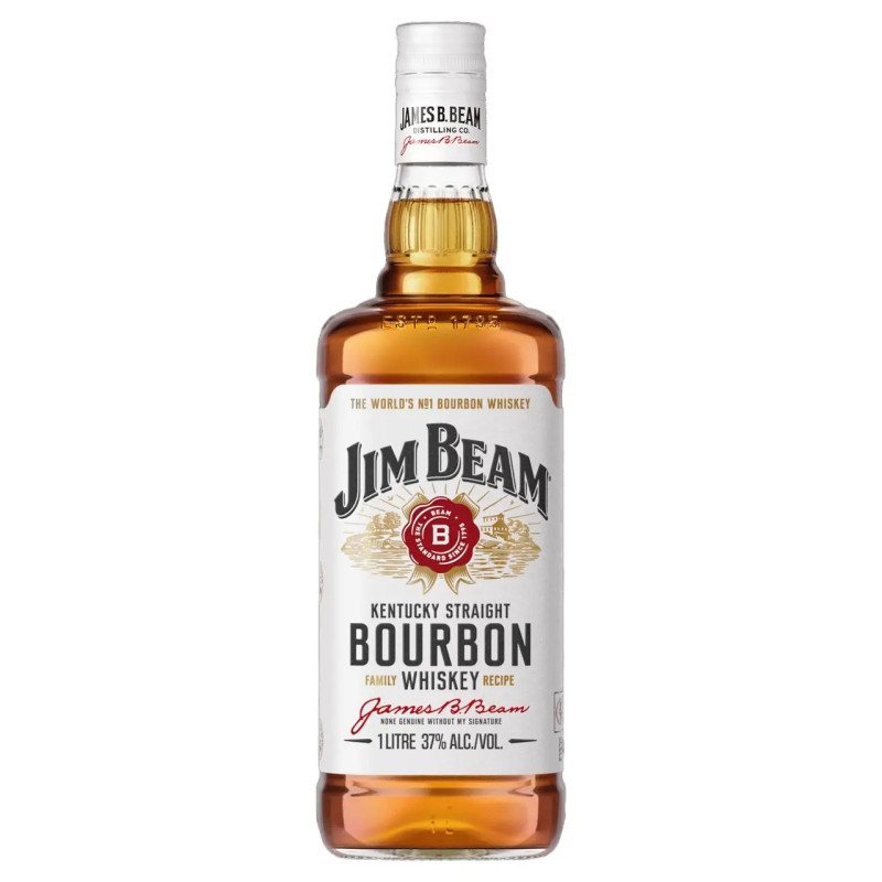 Jim Beam White Label Bourbon 1L