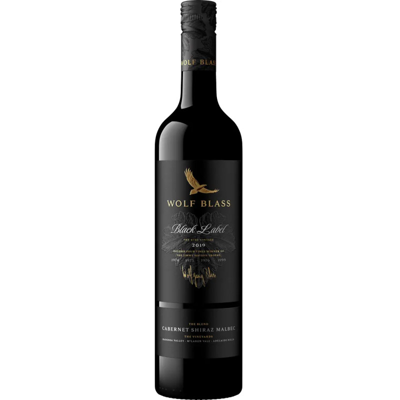 Wolf Blass Black Label Cabernet Sauvignon Shiraz Malbec 750ml