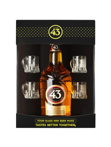Licor 43 Mini Beers Glass Gift Pack