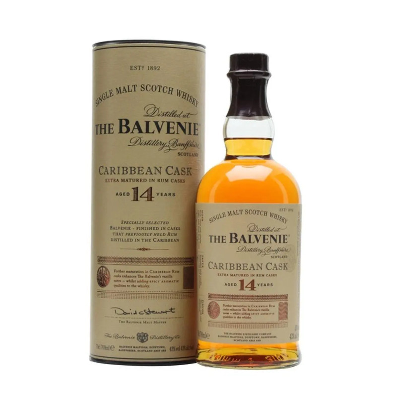 The Balvenie Caribbean Cask 14 Year Old Single Malt Scotch Whisky 700ml
