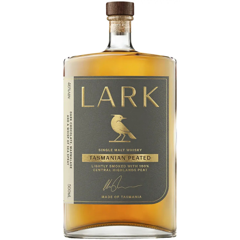 Lark Tasmanian Peated Single Malt Whisky 500ml