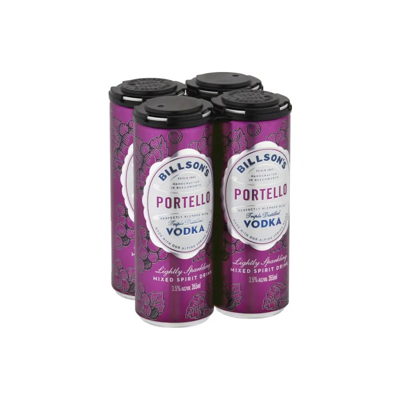 Billson's Vodka Portello 4x355ml